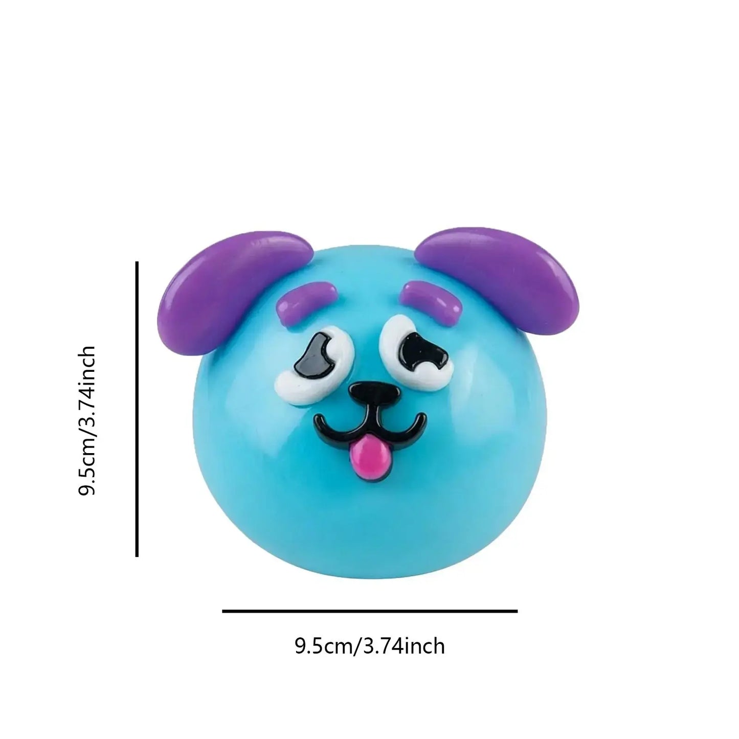 Dog Face Swap Squishy Soft Moldable Cute Slow Rise Relaxing Sensory Fidget Relief Anxiety Stress Fun with Interchangeable Faces for Tactile Play Fun