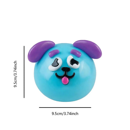 Dog Face Swap Squishy Soft Moldable Cute Slow Rise Relaxing Sensory Fidget Relief Anxiety Stress Fun with Interchangeable Faces for Tactile Play Fun